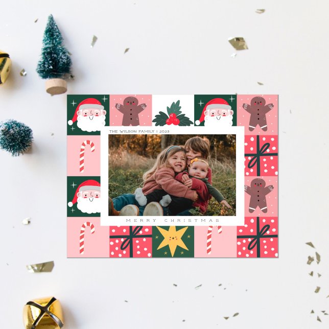 Weihnachten Weihnachten Familienurlaub Foto Card (Von Creator hochgeladen)