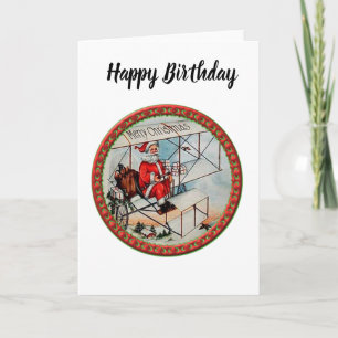 Weihnachten Weihnachten fliegt altes Flugzeug