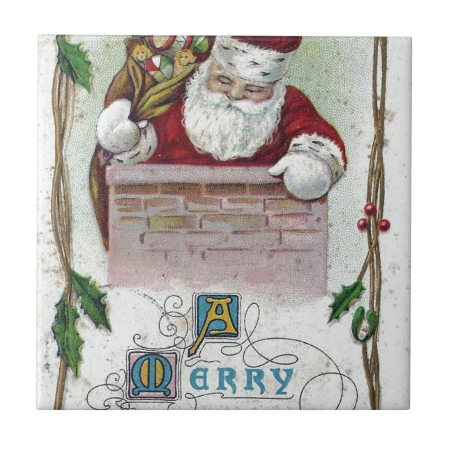 Weihnachten Weihnachten Fliese (Vorderseite)