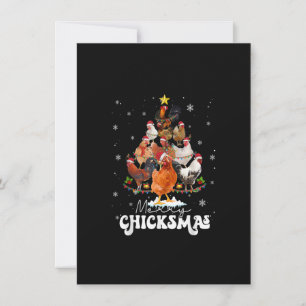Weihnachten Weihnachten frohe Chickmas Weihnachtsm Einladung