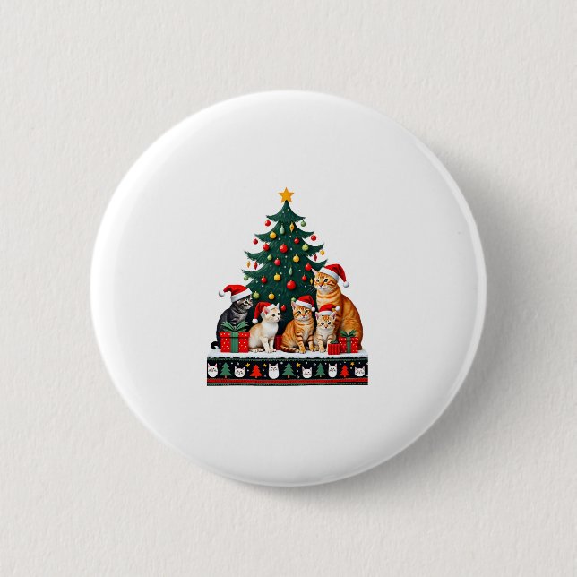 Weihnachten Weihnachten Funny hässliche Frauen Män Button (Vorderseite)
