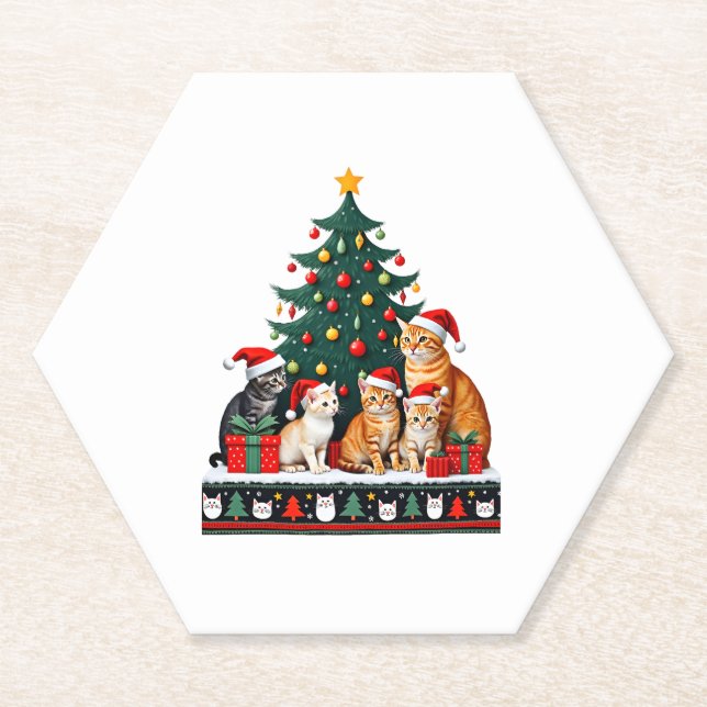 Weihnachten Weihnachten Funny hässliche Frauen Män Untersetzer (Vorderseite)