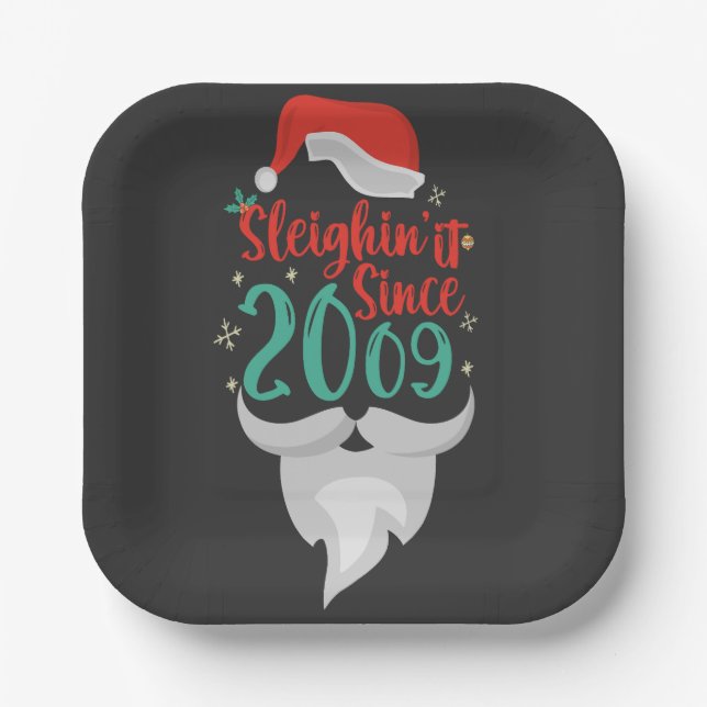 Weihnachten, Weihnachten, Geburtstag, Jahrestag, G Pappteller (Vorderseite)