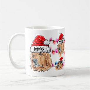 Weihnachten Weihnachten Golden Retriever Hund Nied Kaffeetasse