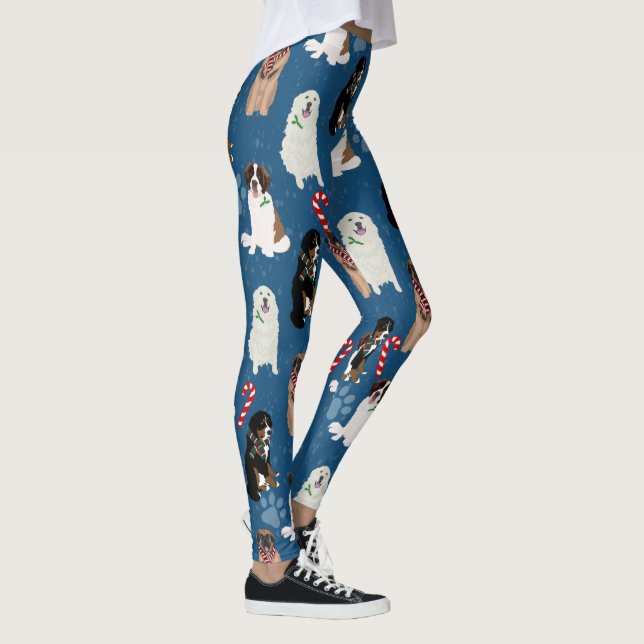 Weihnachten Weihnachten Große Hunde Leggings (Rechts)