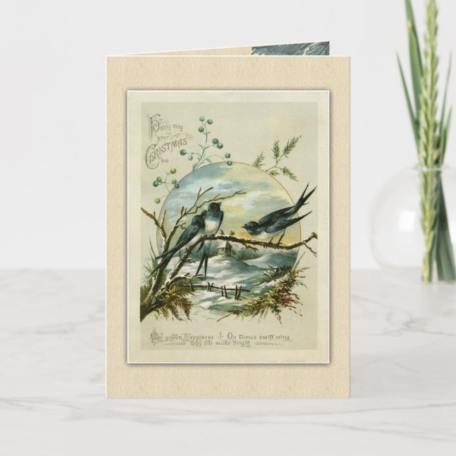 Weihnachten Weihnachten Gruß Antike Weihnachtsgebu (Vorderseite)