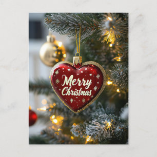 Weihnachten Weihnachten Gruß Herz Weihnachtsbaum Postkarte
