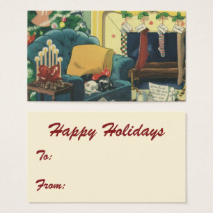 Weihnachten Weihnachten Hannukah Haustiere im Wohn