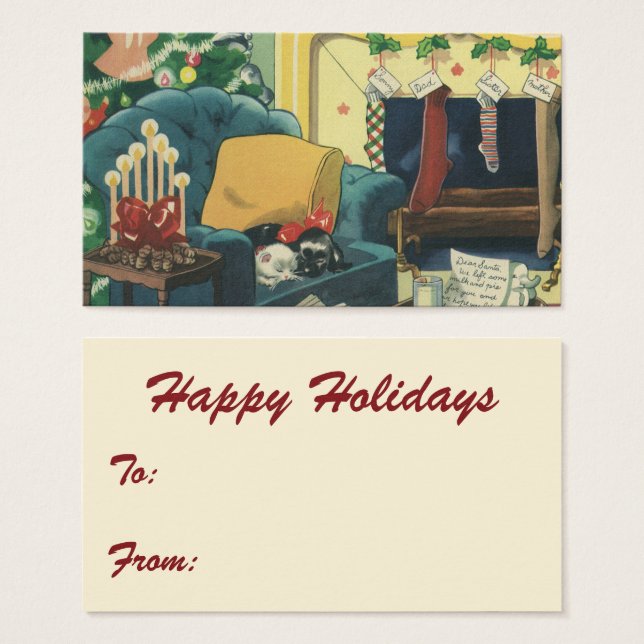 Weihnachten Weihnachten Hannukah Haustiere im Wohn (Vorne & Hinten)