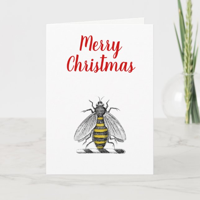 Weihnachten Weihnachten Heraldic Vintag Bee Emblem (Vorderseite)