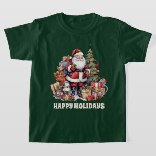 Weihnachten Weihnachten hinzufügen Text Aquarell T-Shirt
