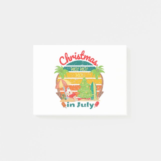 Weihnachten/Weihnachten im Juli Post-it Klebezettel (Vorderseite)
