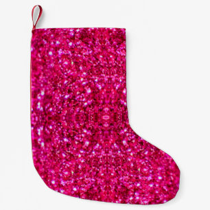 Weihnachten Weihnachten in Rosa Glitzer Strumpf Kleiner Weihnachtsstrumpf
