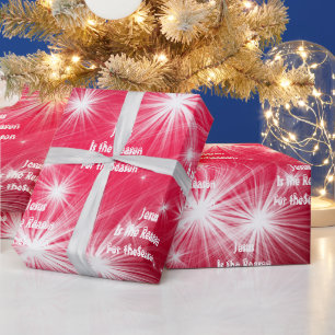 Weihnachten Weihnachten ist der Grund Geschenkpapier