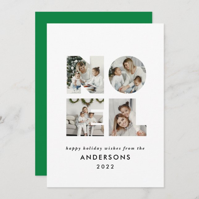 Weihnachten Weihnachten kühl, modern 4 Foto einfac (Vorne/Hinten)