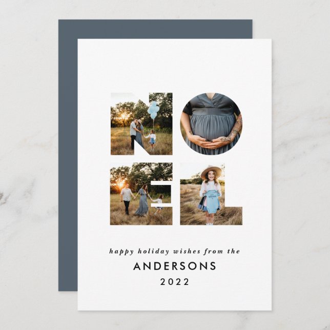 Weihnachten Weihnachten kühl, modern 4 Foto einfac (Vorne/Hinten)