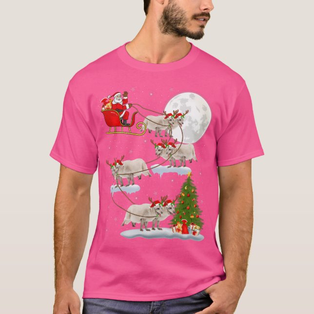 Weihnachten Weihnachten Leuchtturm Tree Santa Ridi T-Shirt (Vorderseite)
