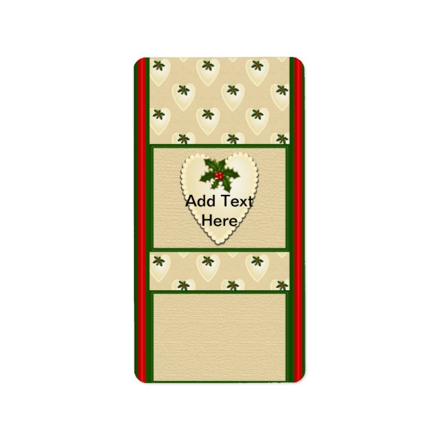 Weihnachten Weihnachten Miniatur Candy Bar Wrapper Adressaufkleber (Vorne)