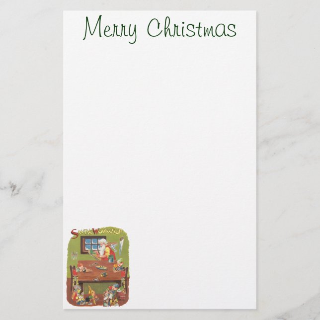 Weihnachten Weihnachten mit Elfen im Workshop Briefpapier (Vorderseite)