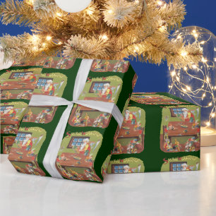 Weihnachten Weihnachten mit Elfen im Workshop Geschenkpapier