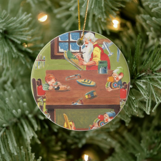 Weihnachten Weihnachten mit Elfen im Workshop Keramikornament (Baum)