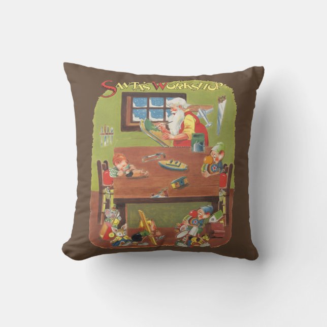 Weihnachten Weihnachten mit Elfen im Workshop Kissen (Vorderseite)