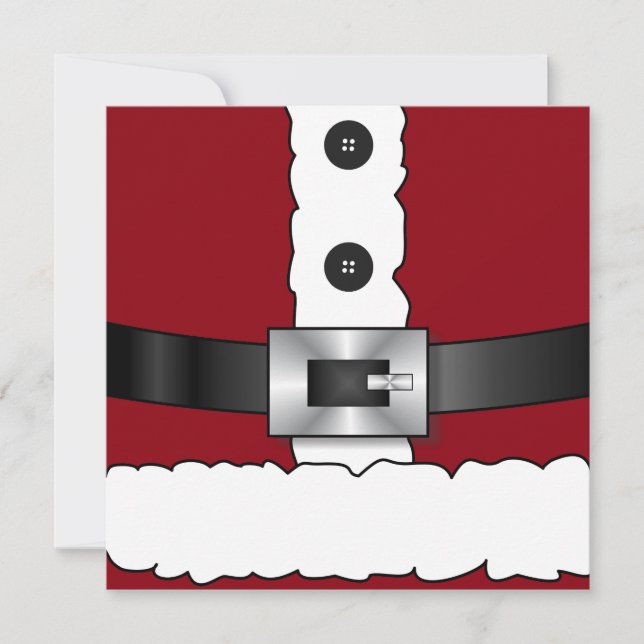 Weihnachten Weihnachten Party Weihnachtsmann Mitteilungskarte (Vorderseite)