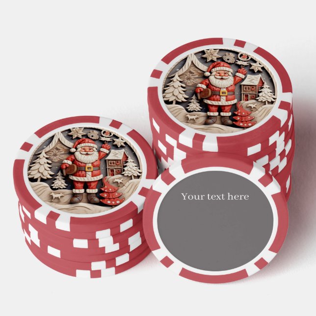 Weihnachten Weihnachten Poker Chips hinzufügen (Stapel)