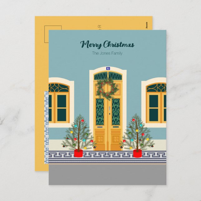 Weihnachten Weihnachten Portugiesische Festkarte d (Vorne/Hinten)