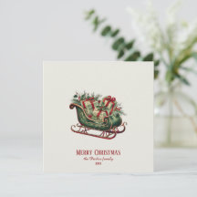 Weihnachten Weihnachten Schlitten mit Geschenken u