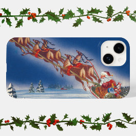 Weihnachten, Weihnachten, Schlitten mit Rentier Case-Mate iPhone Hülle