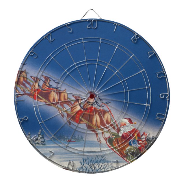 Weihnachten, Weihnachten, Schlitten mit Rentier Dartscheibe (vorne)