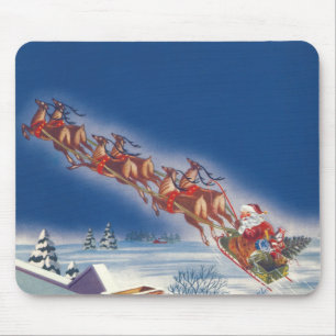 Weihnachten, Weihnachten, Schlitten mit Rentier Mousepad