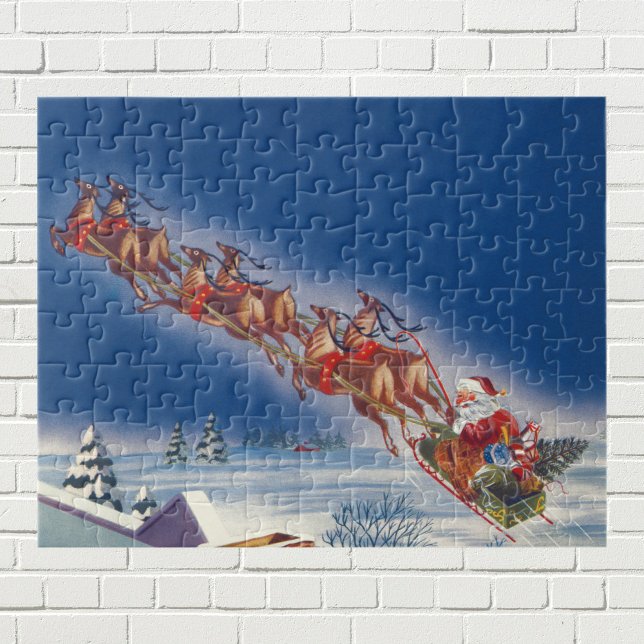 Weihnachten, Weihnachten, Schlitten mit Rentier Puzzle (Von Creator hochgeladen)