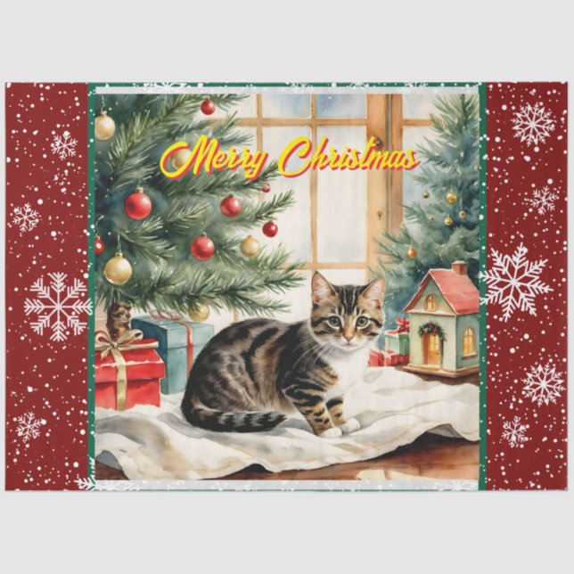 Weihnachten Weihnachten Schöne alte Sammlung Seidenpapier (Vorderseite)