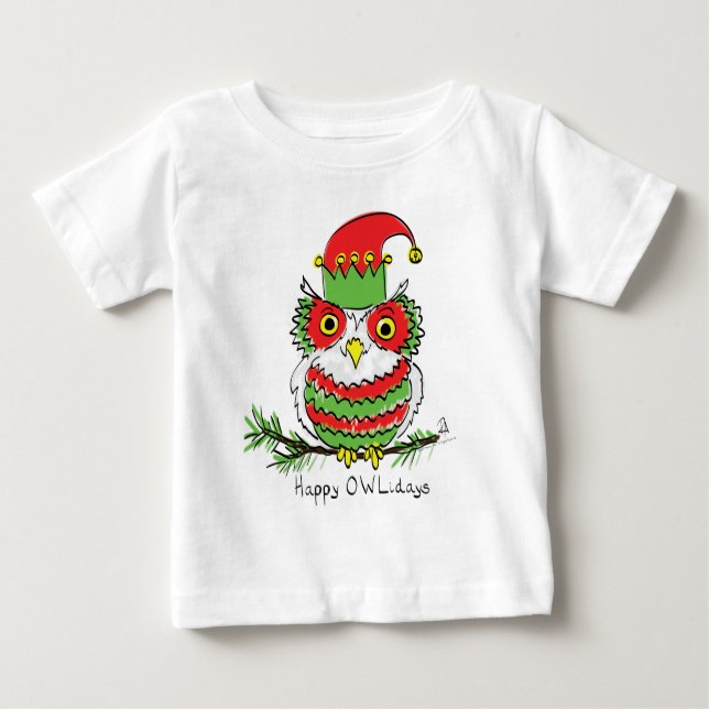 Weihnachten Weihnachten Sonnenlicher Cartoon Baby T-shirt (Vorderseite)
