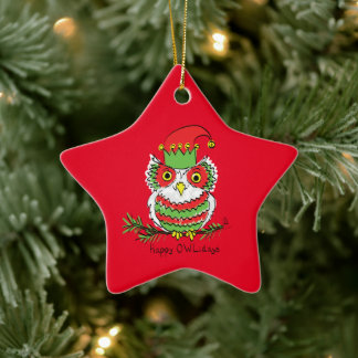 Weihnachten Weihnachten Sonnenlicher Cartoon Keramik Ornament