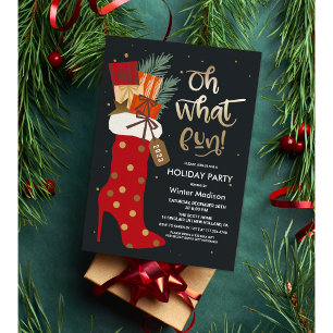 Weihnachten Weihnachten Stiletto Boots Einladung