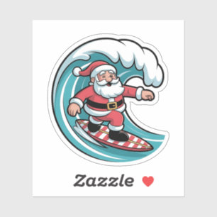 Weihnachten Weihnachten Surfbrett Surf Aufkleber