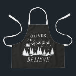 Weihnachten Weihnachten Traditionelles blaues Foto Schürze<br><div class="desc">Weihnachten Weihnachten Traditioneller Urlaub Schwarz-Weiß Gefallen Backen Schürze Geschenk Design.</div>