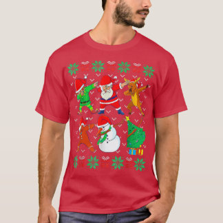 Weihnachten Weihnachten Ugly Xmas Sweater Santa Da T-Shirt