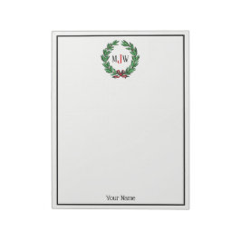 Weihnachten Weihnachten Weihnachten Holly Wreath M Notizblock