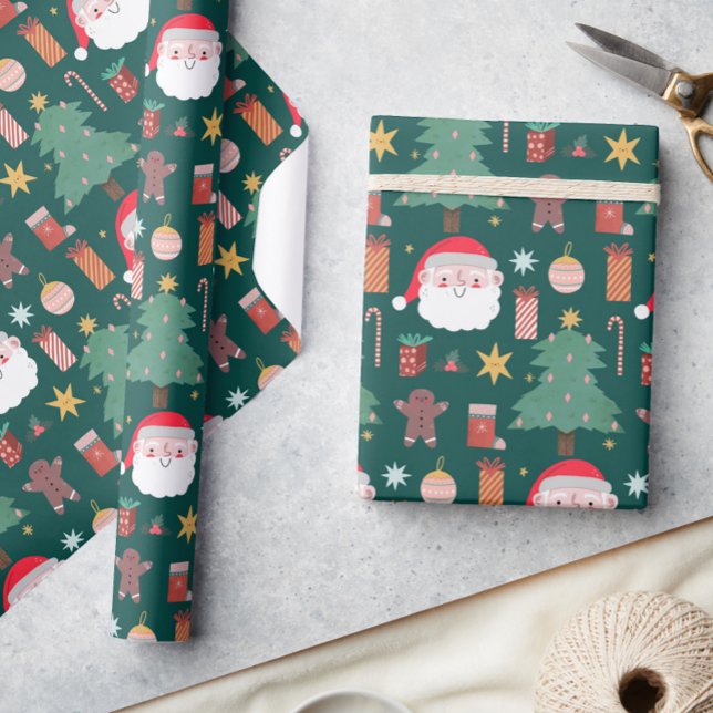 Weihnachten Weihnachten Weihnachten in Keks farbig Geschenkpapier (Von Creator hochgeladen)