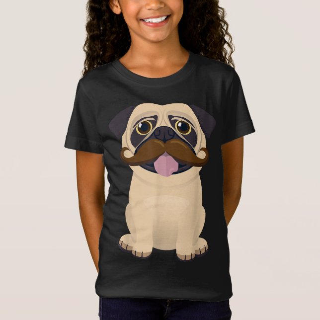 Weihnachten Weihnachten Weihnachten Mops Dog Musta T-Shirt (Vorderseite)
