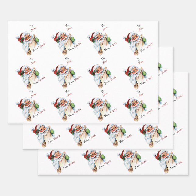 Weihnachten Weihnachten Weihnachten nach und aus d Geschenkpapier Set (Set)