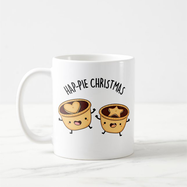 Weihnachten Weihnachten Weihnachten Pie Pun Kaffeetasse (Links)