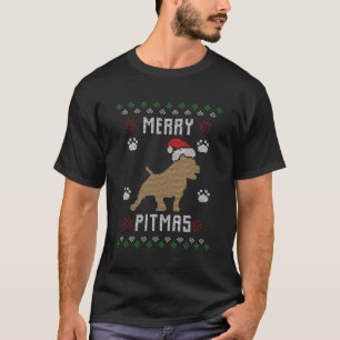 Weihnachten Weihnachten Weihnachten Pitbull Gesche T-Shirt