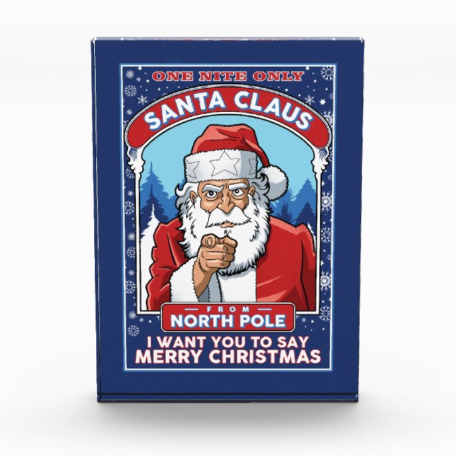 Weihnachten Weihnachten Weihnachten sagt Frohe Wei Fotoblock (Vorderseite)