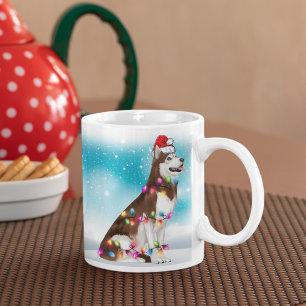 Weihnachten Weihnachten Weihnachten Sibirischer Hu Kaffeetasse