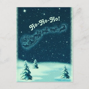 Weihnachten Weihnachten Weihnachten Sleigh Winter  Einladungspostkarte